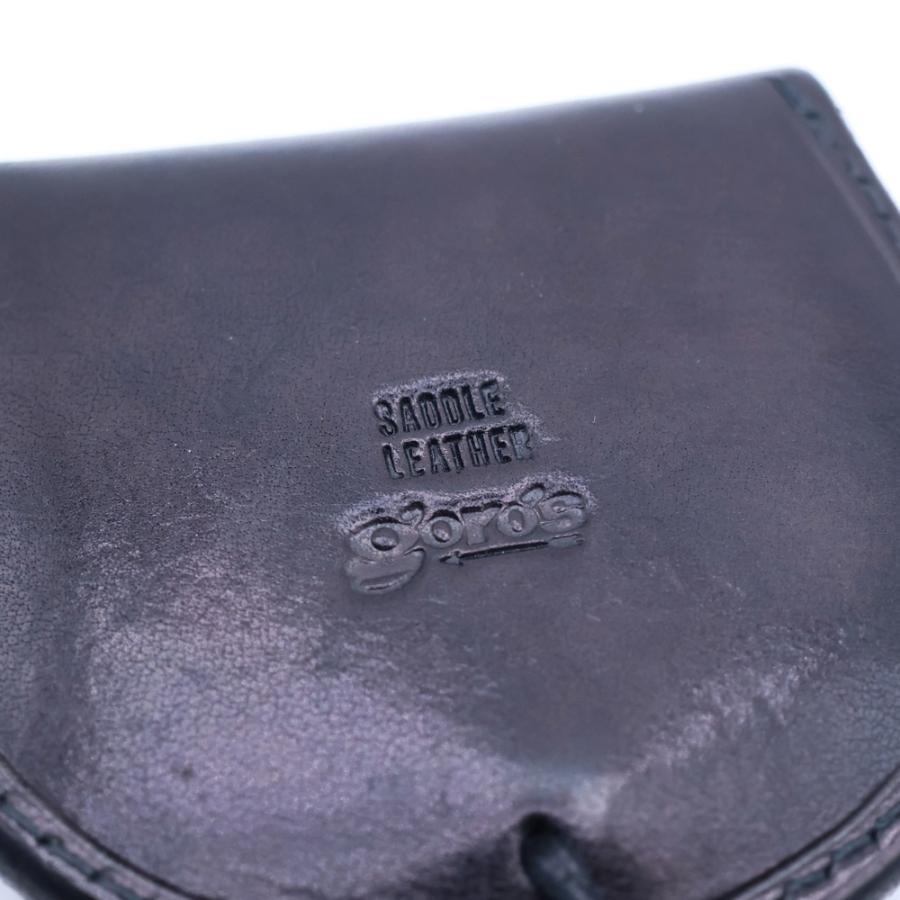goro's（ゴローズ） SADDLE LEATHER 丸形 コンチョ付 小銭入れ 財布