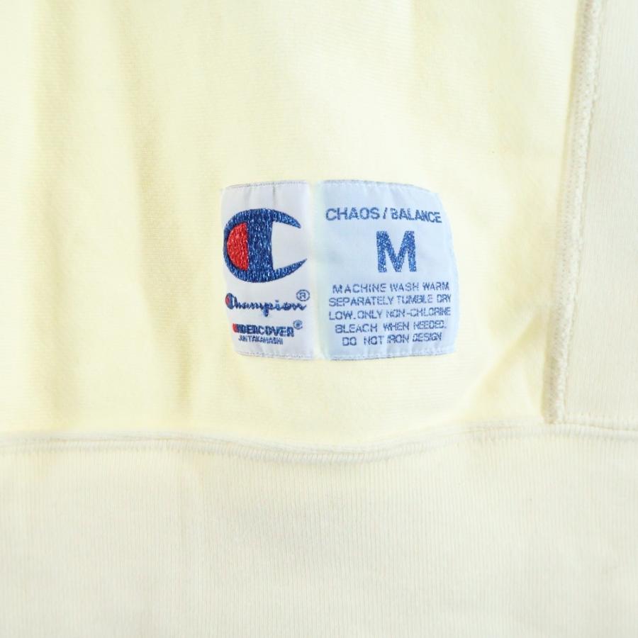 チャンピオン ×UNDERCOVER KOSMIK MUSIK SWEAT ×アンダーカバー プリントクルーネック長袖スウェットトレーナー アイボリー C8-B009_4