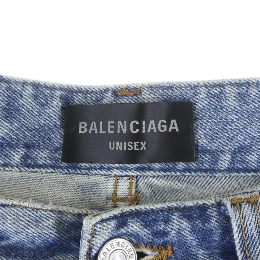 BALENCIAGA（バレンシアガ） 22AW プルアップワイドバギーデニムパンツ