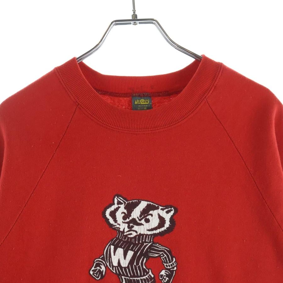 ヴィンテージ 80S JERZEES BY RUSSELL WISCONSIN PRINT SWEAT