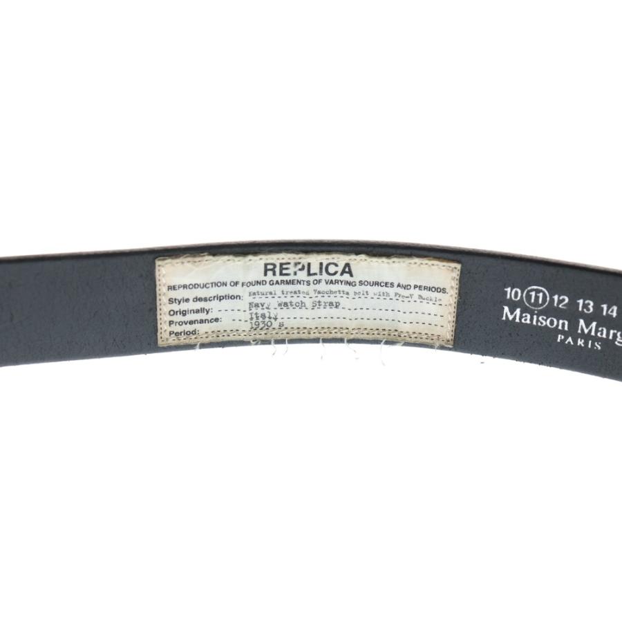 Maison Margiela メゾンマルジェラ 11 レザーベルト ブラック Maison Margiela（メゾンマルジェラ） 11 REPLICA BELT レプリカ