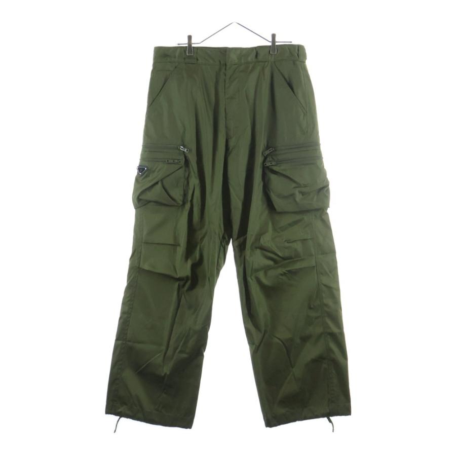 PRADA（プラダ） RE NYLON LOGO PLATE CARGO PANTS TROUSERS リ