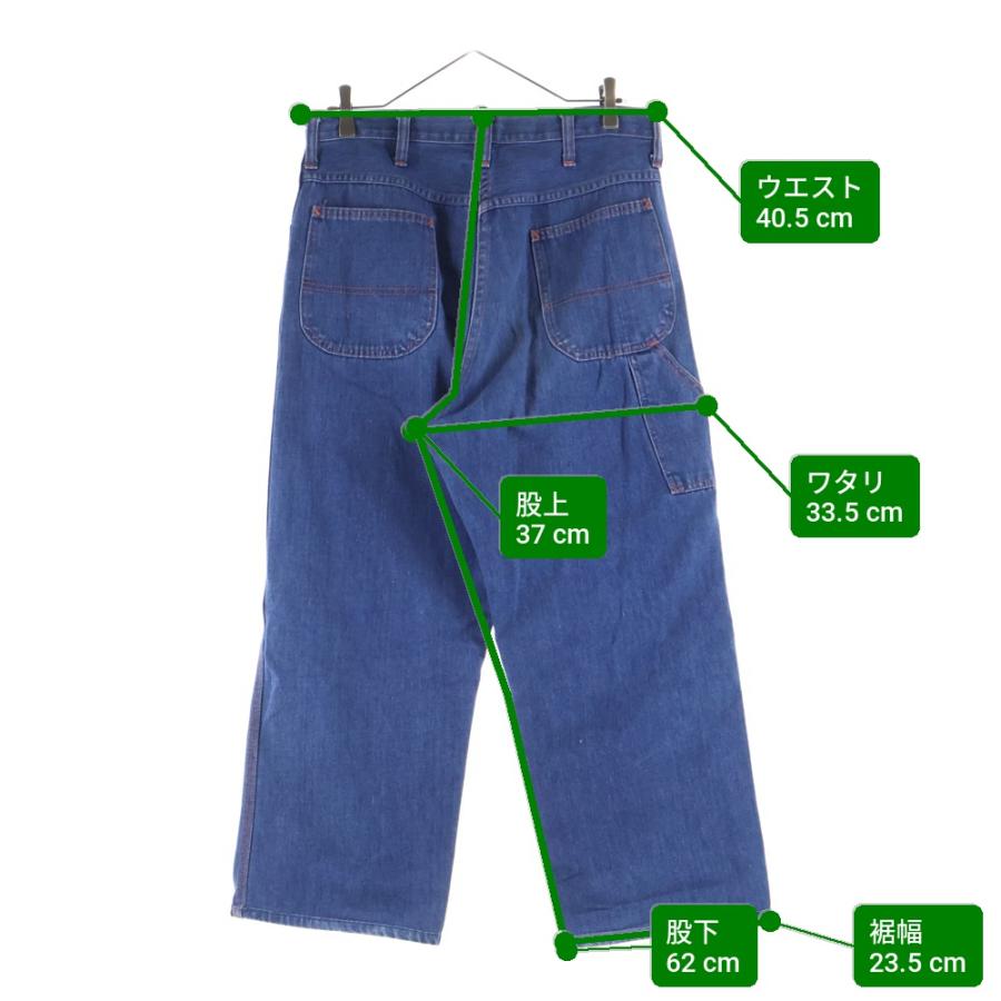 70sBIGMACビンテージ ペインターパンツ 60s 〜70s　Ideal BIGMAC ビッグマック 60-70S UNION TICKET DENIM PAINTER PANTS IDEAL