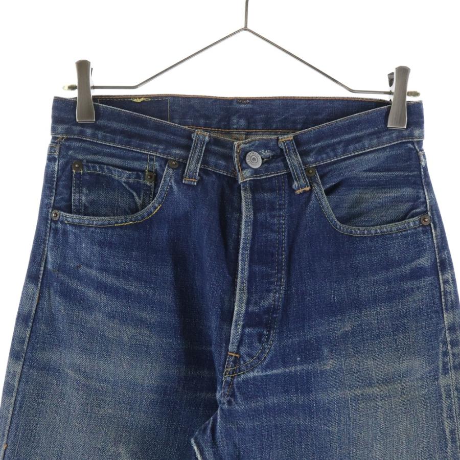 Levi's リーバイス 60S BIG E A-TYPE 足長R ボタン裏6 レインボーステッチ デニムパンツ インディゴの画像