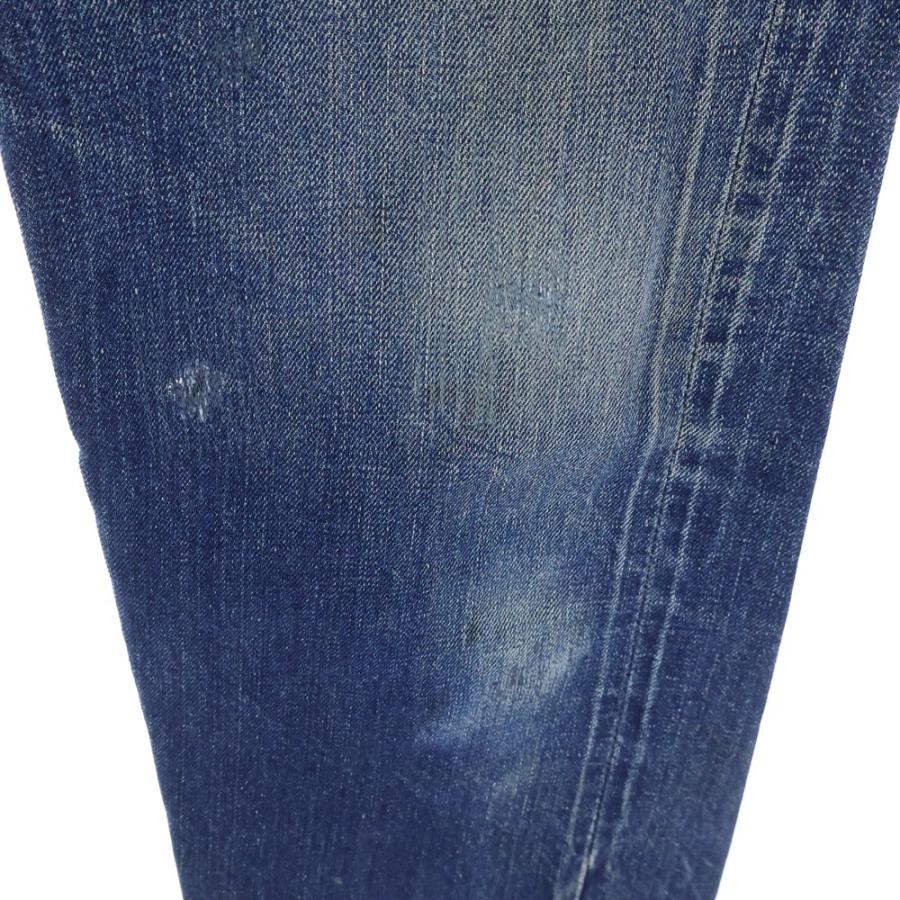 Levi's リーバイス 60S BIG E A-TYPE 足長R ボタン裏6 レインボーステッチ デニムパンツ インディゴの画像