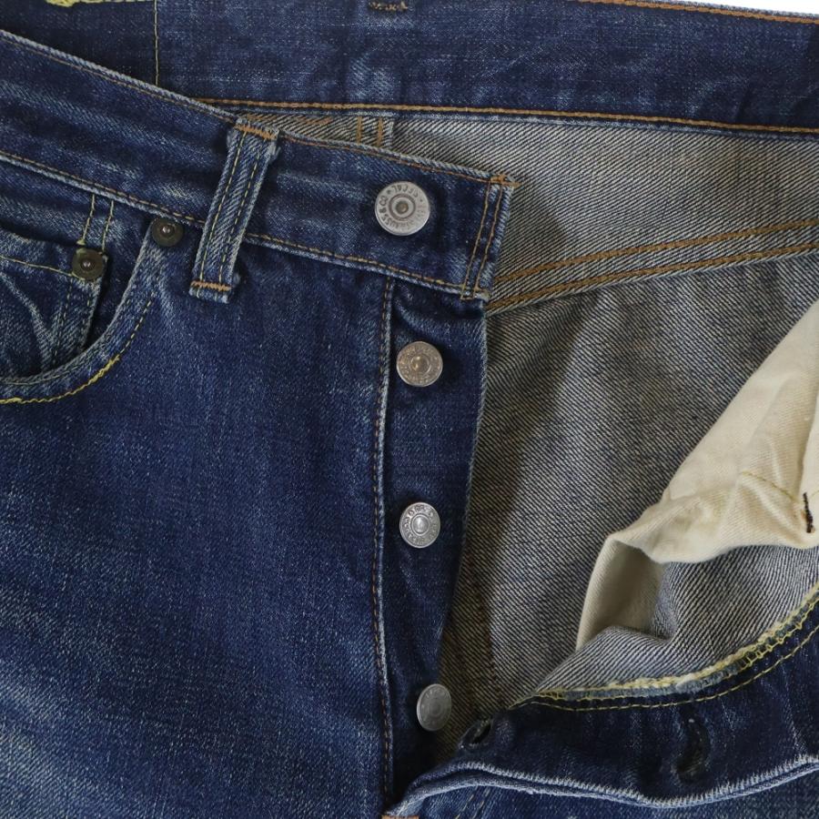 Levi's リーバイス 60S BIG E A-TYPE 足長R ボタン裏6 レインボーステッチ デニムパンツ インディゴの画像