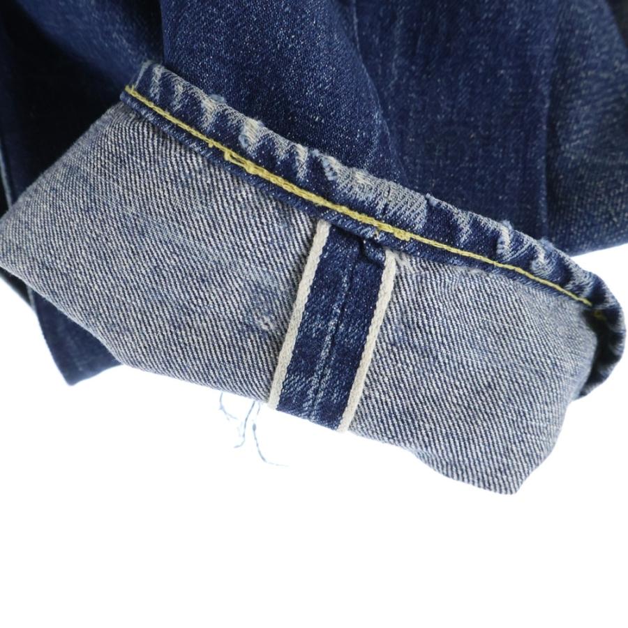 Levi's リーバイス 60S BIG E A-TYPE 足長R ボタン裏6 レインボーステッチ デニムパンツ インディゴの画像