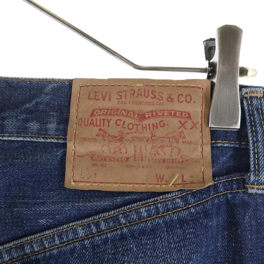 Levi's リーバイス 60S BIG E A-TYPE 足長R ボタン裏6 レインボーステッチ デニムパンツ インディゴの画像