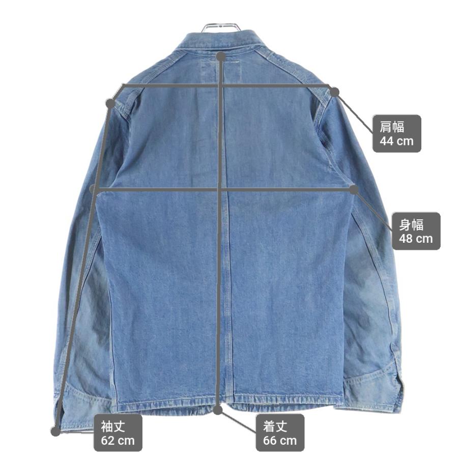 DOUBLE RL SUPPLY CO. インディゴカバーオール Mサイズ美品 ダブルアールエル サプライ インディゴ ドット 水玉 ジャケット ワーク