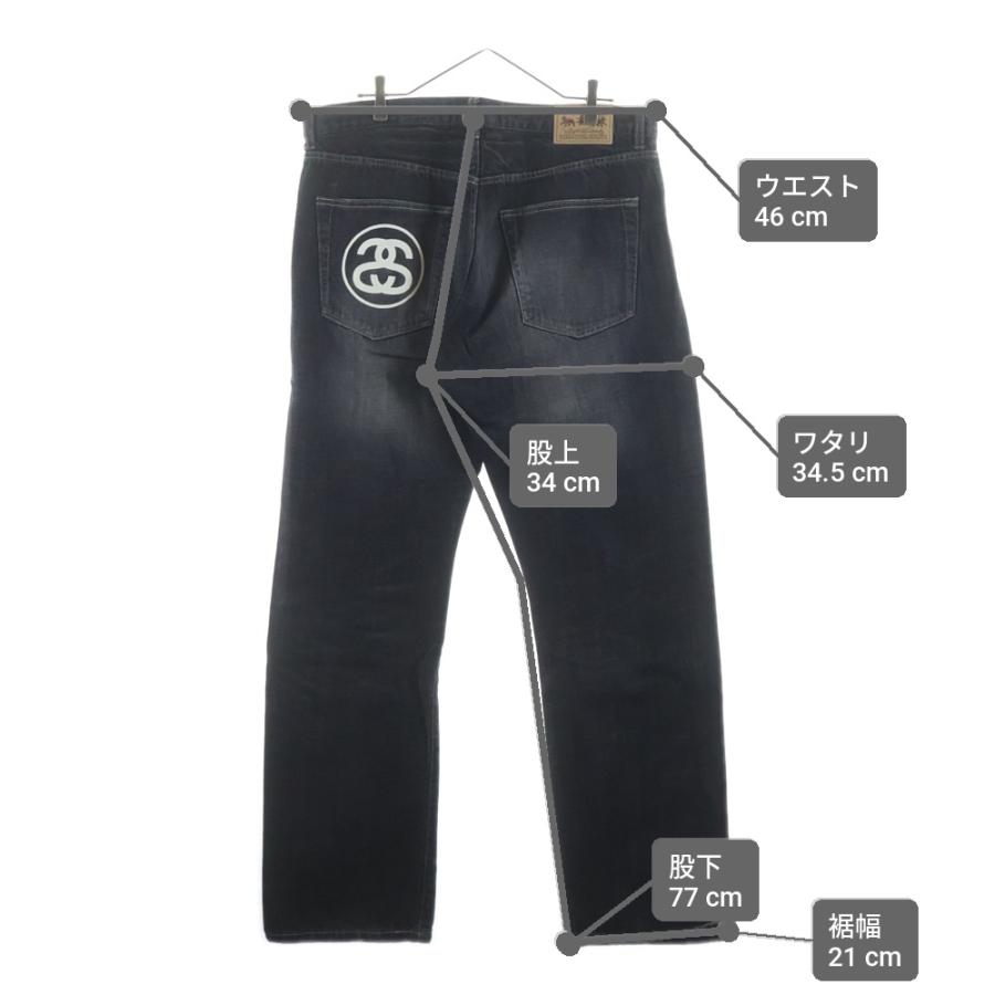 ®*E様 90〜00s old Stüssy ストレートデニム 30サイズ US STUSSY（ステューシー） 90-00S OLD GARMENT CO AUTHENTIC WORKGEAR