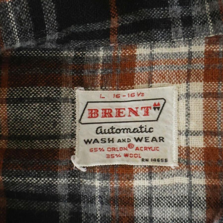 VINTAGE ヴィンテージ 60s BRENT FLANNEL CHECK L/S SHIRT フランネル