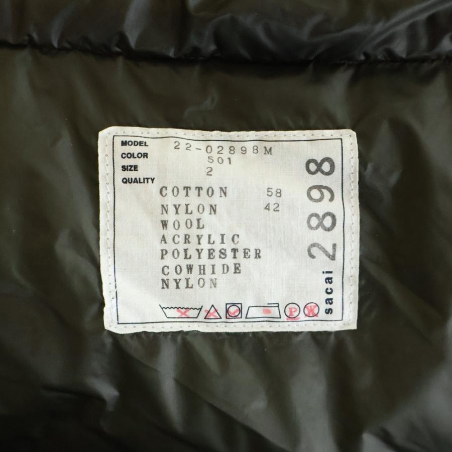 sacai（サカイ） 22AW MILITARY PADDED COAT JACKET ミリタリーコート