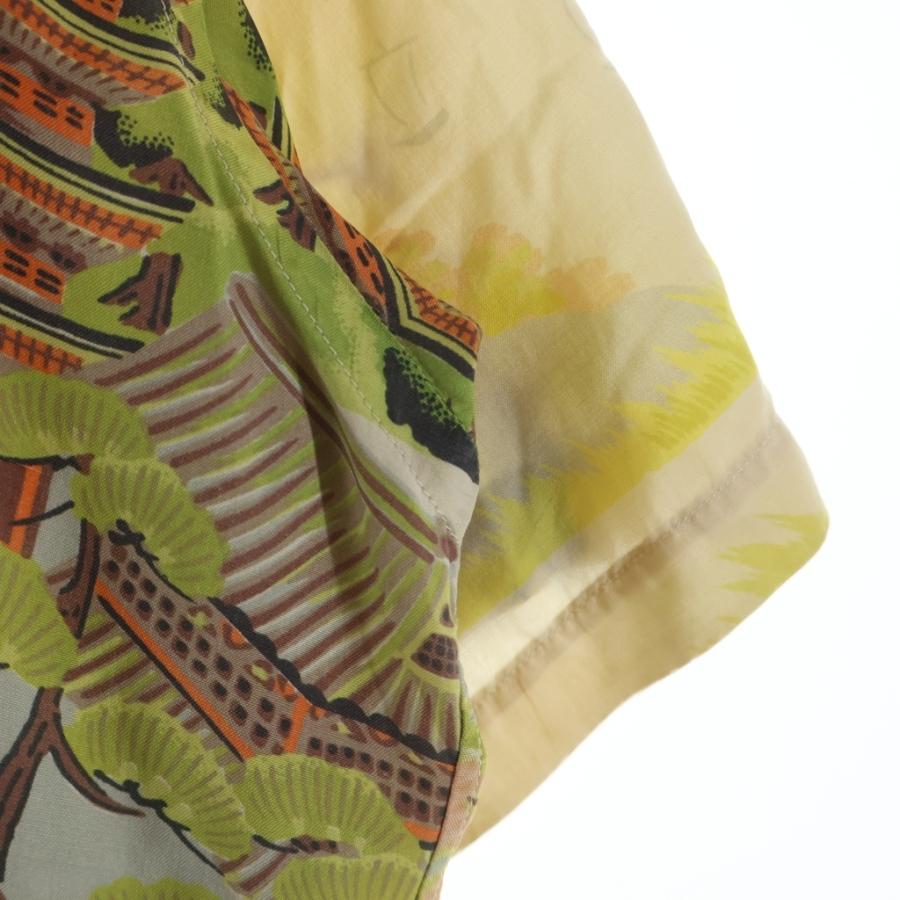 VINTAGE ヴィンテージ 50-60S GUMMA HOSEI ALOHA SHIRT 五重塔 和柄