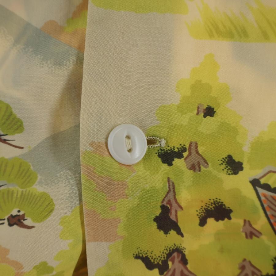 VINTAGE ヴィンテージ 50-60S GUMMA HOSEI ALOHA SHIRT 五重塔 和柄