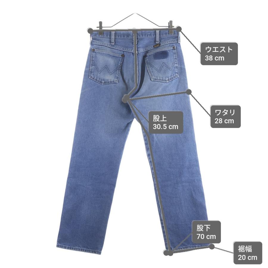 90s Wrangler ラングラー 13MWZ USA製 W35 Wrangler（ラングラー） 90S USA製 13MWZ ジップフライデニムパンツ