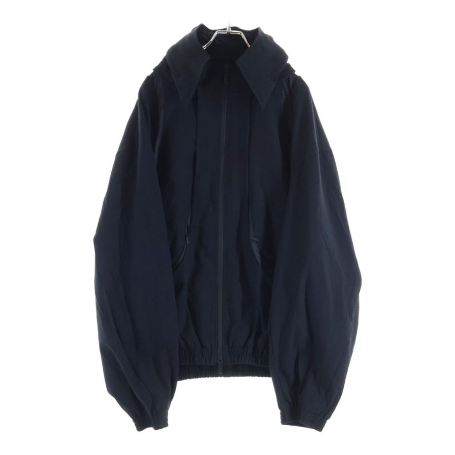 ADER ERROR アーダーエラー 25AW TRESSY TRACK JAKCET BO01FWJK0401BKXL フード着脱可能 トラックジャケット ジップアップブルゾン ブラック ADER error（アーダーエラー） 25AW TRESSY TRACK JAKCET