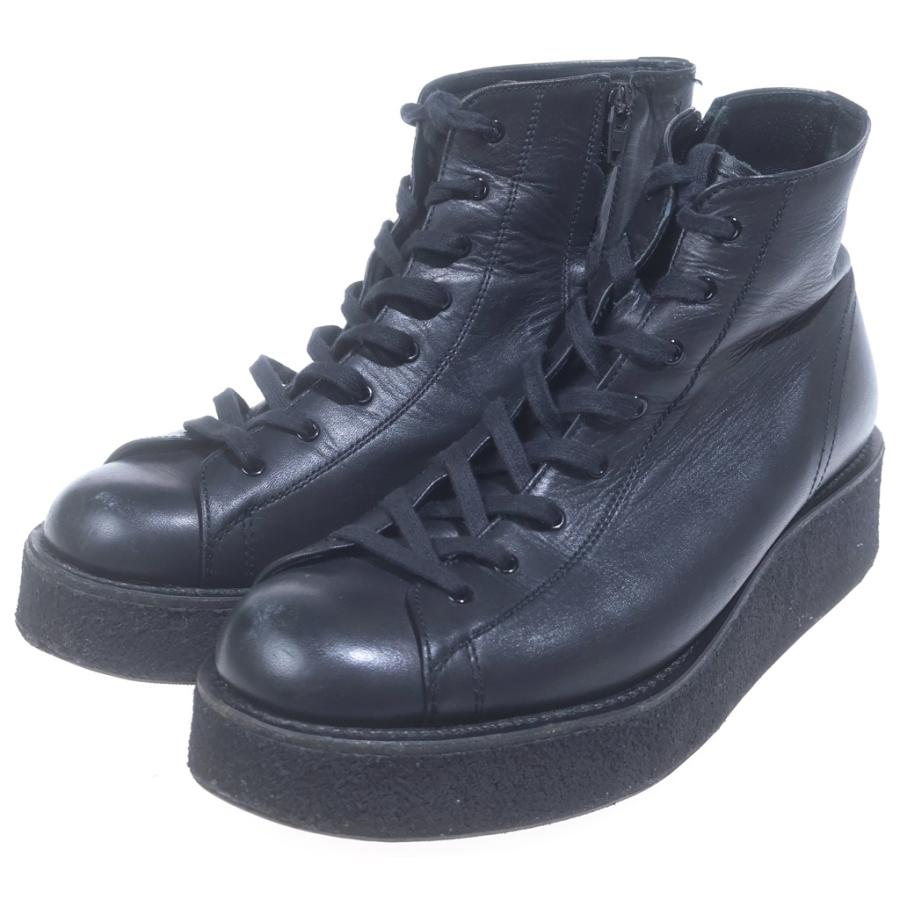 ヨウジヤマモト レギュレーション SOFT SMOOTH LEATHER LACE UP ANKLE