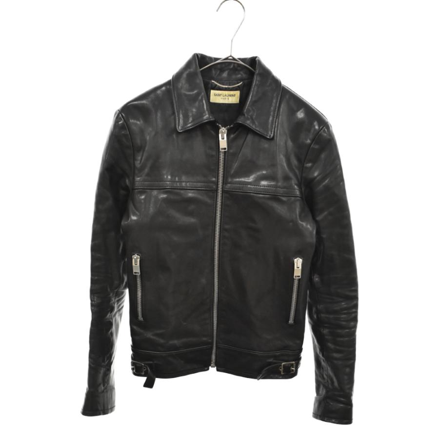 サンローランパリ 13AW シングル カーフ 牛革 レザー ライダース サンローランパリ 13AW シングル カーフ 牛革 レザー ライダース