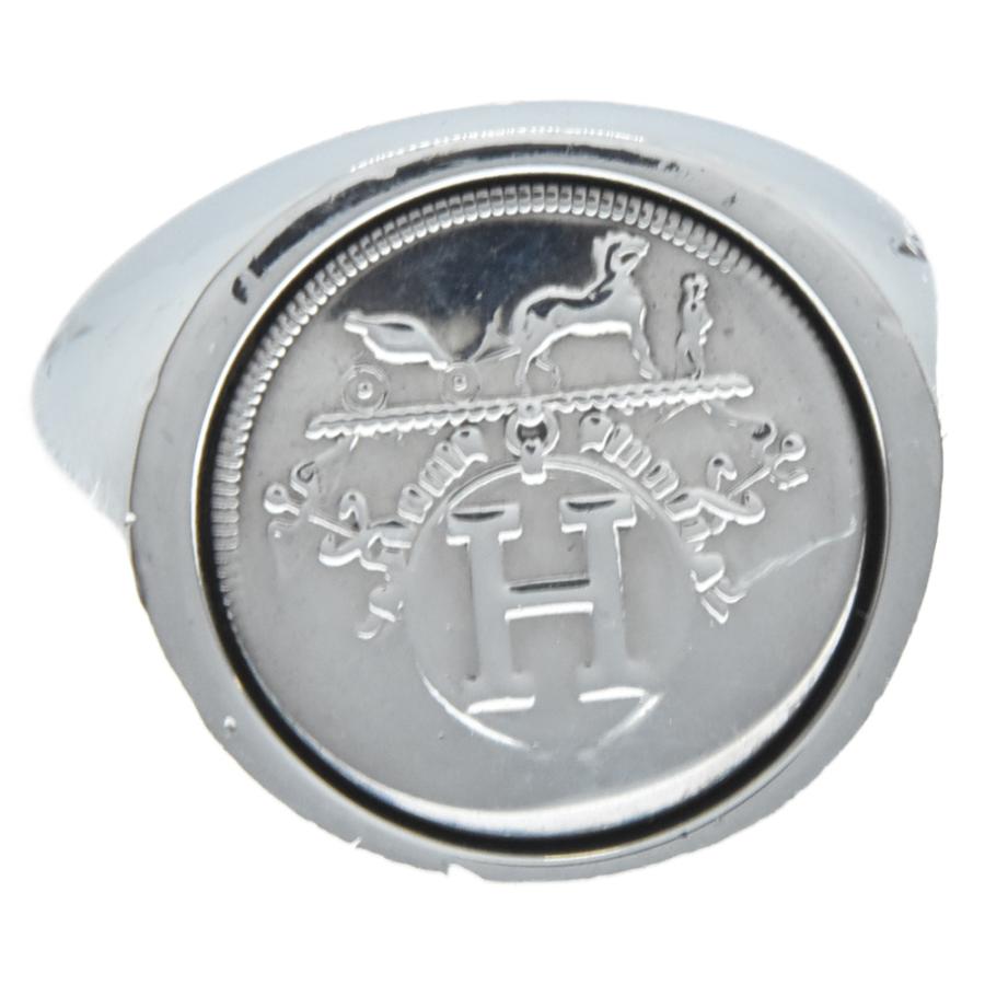 HERMES エルメス 00's エクスリブリス カレッジリング シルバー HERMES エルメス 00's エクスリブリス カレッジリング シルバー