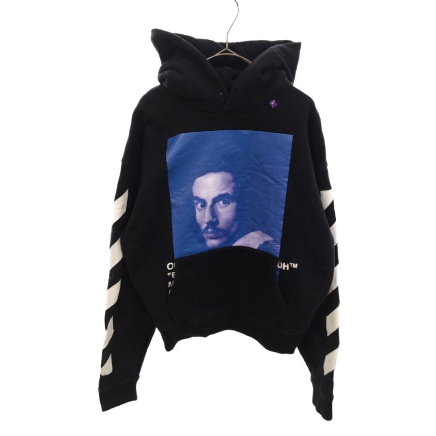 オフホワイト 18AW ダイアゴナルベルニーニプリントスウェットプル 