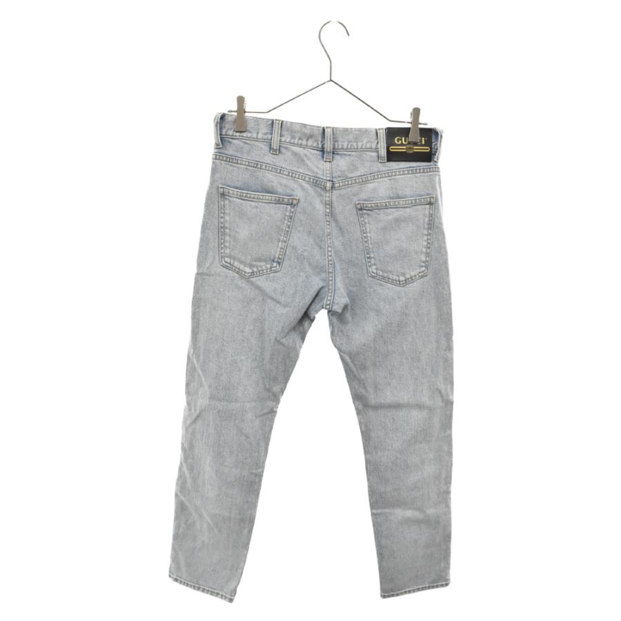 グッチ 21AW ヴィンテージデザイン ストーンブリーチ ストレートデニム  
