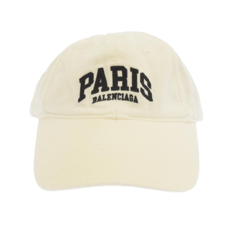 バレンシアガ CITIES PARIS CAP キャップ ホワイト : 3023a210044