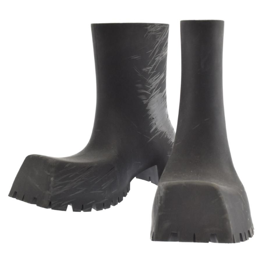 靴 balenciaga 22ss trooper rubber bootie 39 Balenciaga Trooper Rubber Boots | eBay