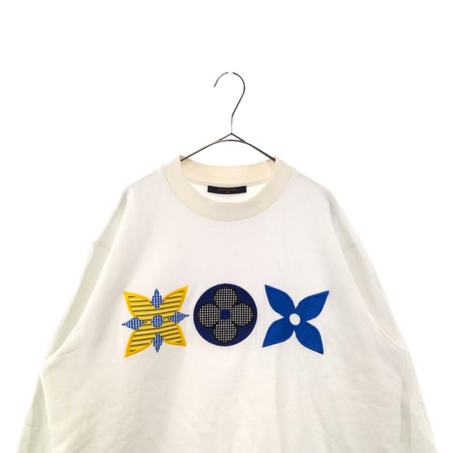 ルイヴィトン 20AW フラワー モノグラム エンブロイダリー クルー ルイヴィトン 20AW フラワー モノグラム エンブロイダリー クルー