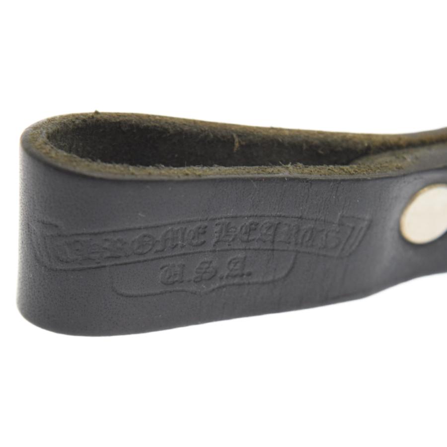 クロムハーツ BELT LOOP D RING クロスボールDリングレザーベルトループ ブラック/シルバー 3023B110009BRING Yahoo!ショップ 通販 Yahoo
