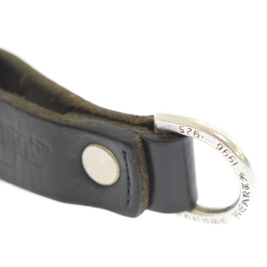 クロムハーツ BELT LOOP D RING クロスボールDリングレザーベルトループ ブラック/シルバー 3023B110009BRING Yahoo!ショップ 通販 Yahoo