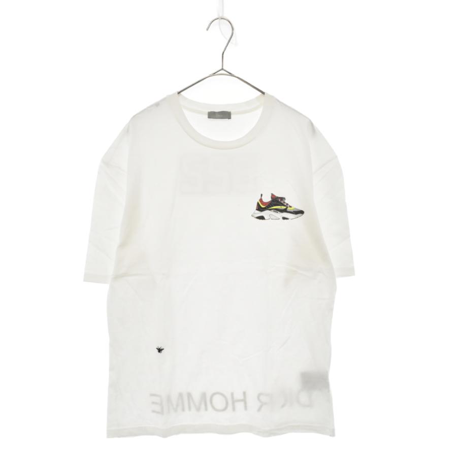 ディオール B22ロゴ 蜂マーク クルーネック半袖Tシャツ ホワイト 