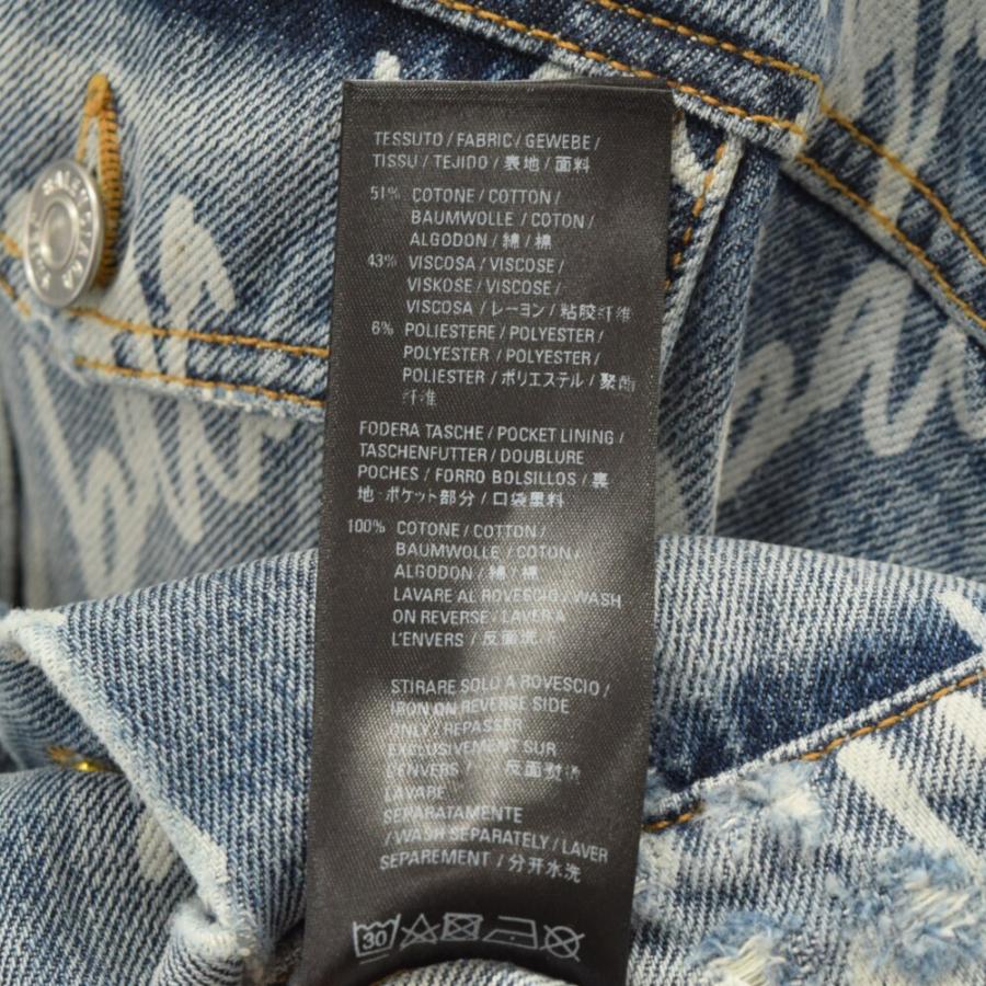 BALENCIAGA バレンシアガ 22SS オールオーバーロゴデニム BALENCIAGA バレンシアガ 22SS オールオーバーロゴデニム