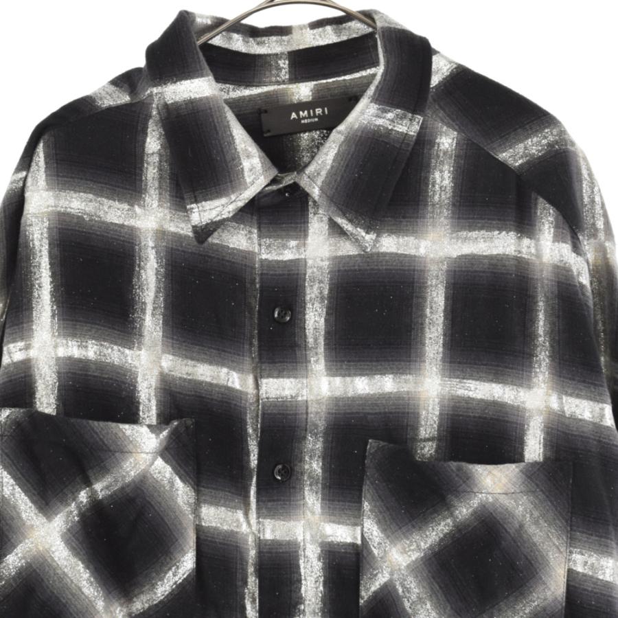 AMIRI アミリ ラメチェックシャツ フランネルチェックシャツ AMIRI アミリ ラメチェックシャツ フランネルチェックシャツ