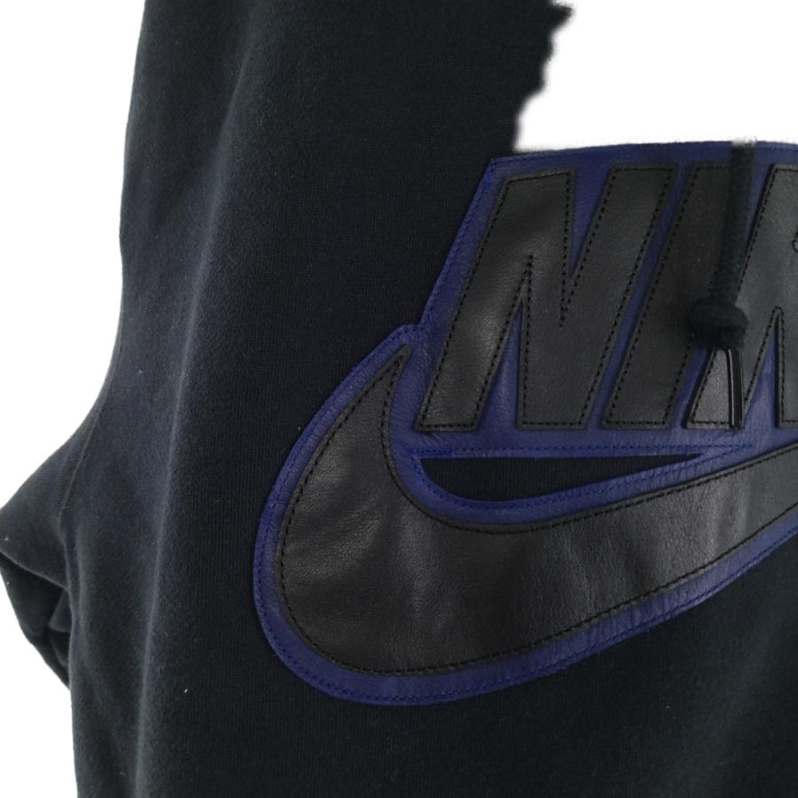 Supreme シュプリーム 19AW× ナイキ レザーアップリケフーデッド  