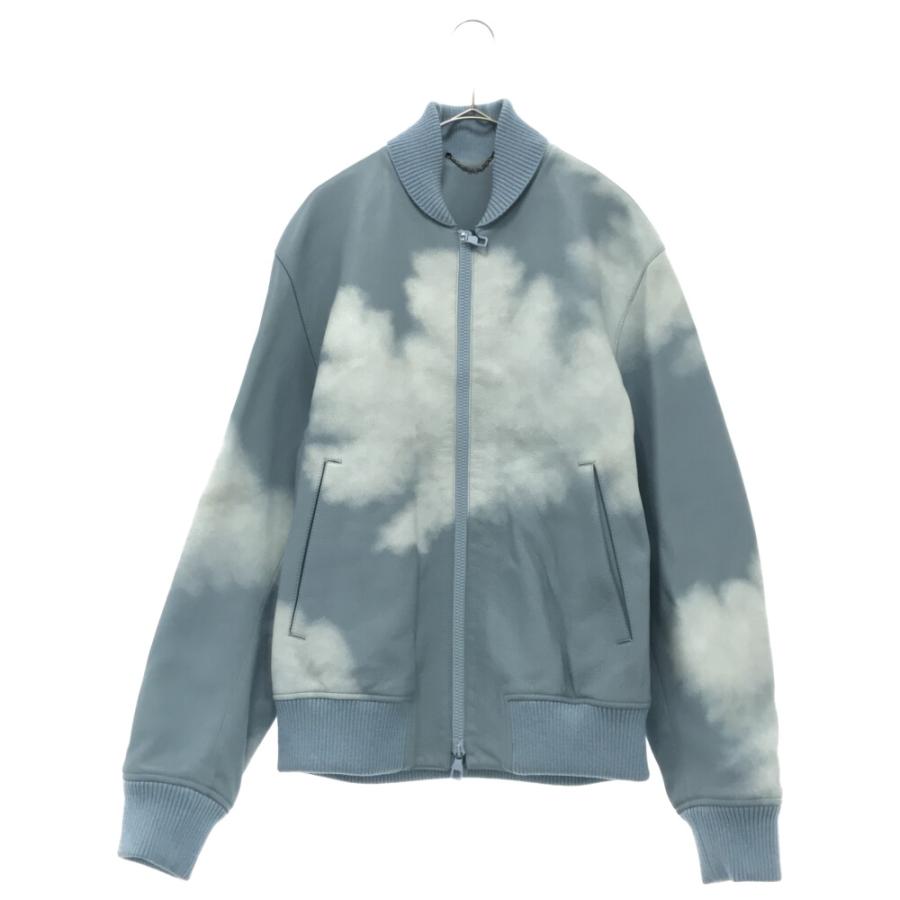 Leather Jacket Lv Hand Painted Clouds Bomber Price LOUIS VUITTON