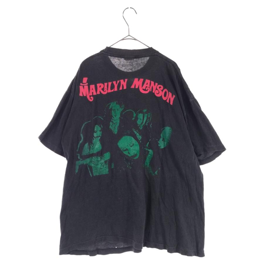 VINTAGE ヴィンテージ 90s MARILYN MANSON DOPE FIEND マリリンマンソン ドープ フィーンド 半袖Tシャツ  カットソー ブラック