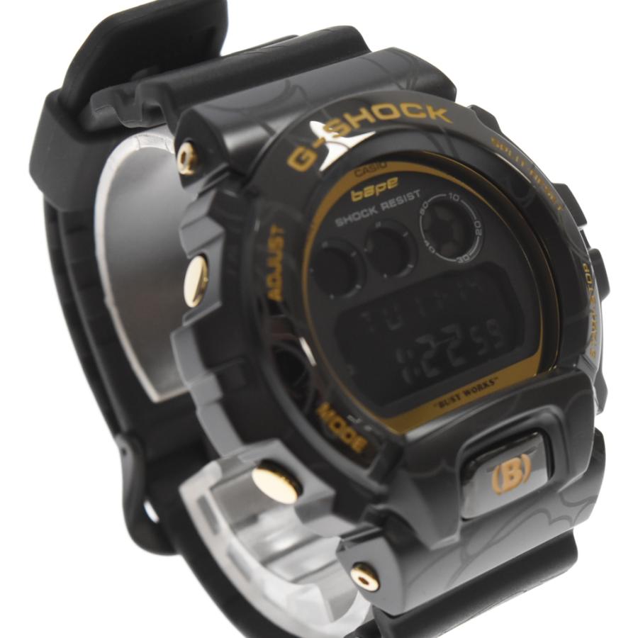 A BATHING APE アベイシングエイプ 30周年記念ロゴ G-SHOCK GM-6900 Gショック カシオ 時計 ウォッチ カモフラ ブラック/カーキ 1J73187901｜shopbring｜04