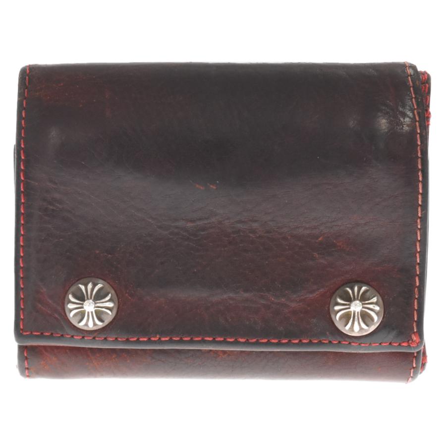 クロムハーツ　スリーフォールド　3FOLD 三つ折り財布　スターボタン クロムハーツスリーフォールド3FOLD 三つ折り財布スターボタン