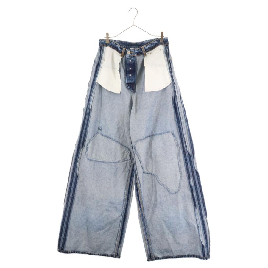 VETEMENTS ヴェトモン 23SS インサイドアウトパッチバギーデニム VETEMENTS ヴェトモン 23SS インサイドアウトパッチバギーデニム