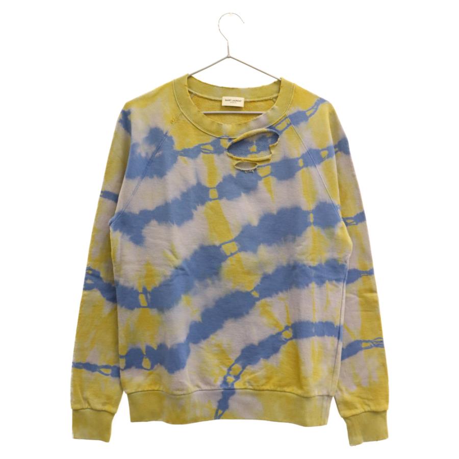 SAINT LAURENT PARIS サンローランパリ 16SS デストロイ タイダイ染め  