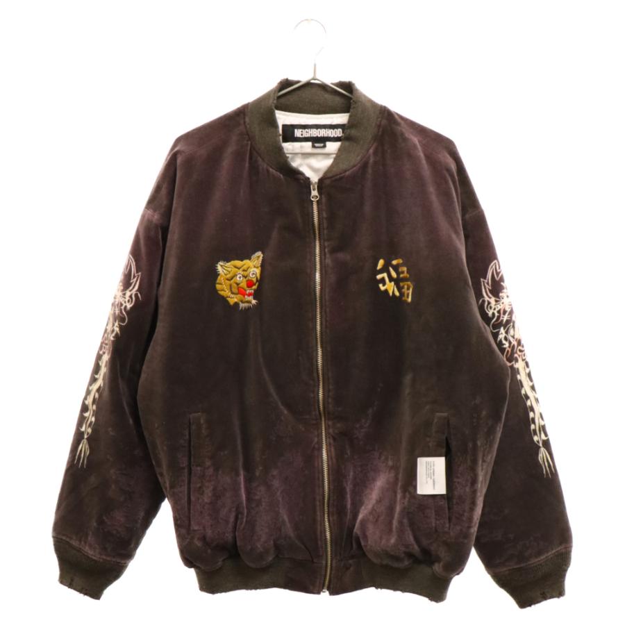 NEIGHBORHOOD ネイバーフッド 23AW SAVAGE SOUVENIR JACKET サベージスーベニアジャケット グレーパープル 232YTNH-JKM02｜shopbring｜02