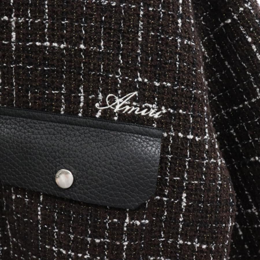 AMIRI アミリ 22AW BOUCLE PADDED PVER SHIRT ツイードパデッド AMIRI アミリ 22AW BOUCLE PADDED PVER SHIRT ツイードパデッド