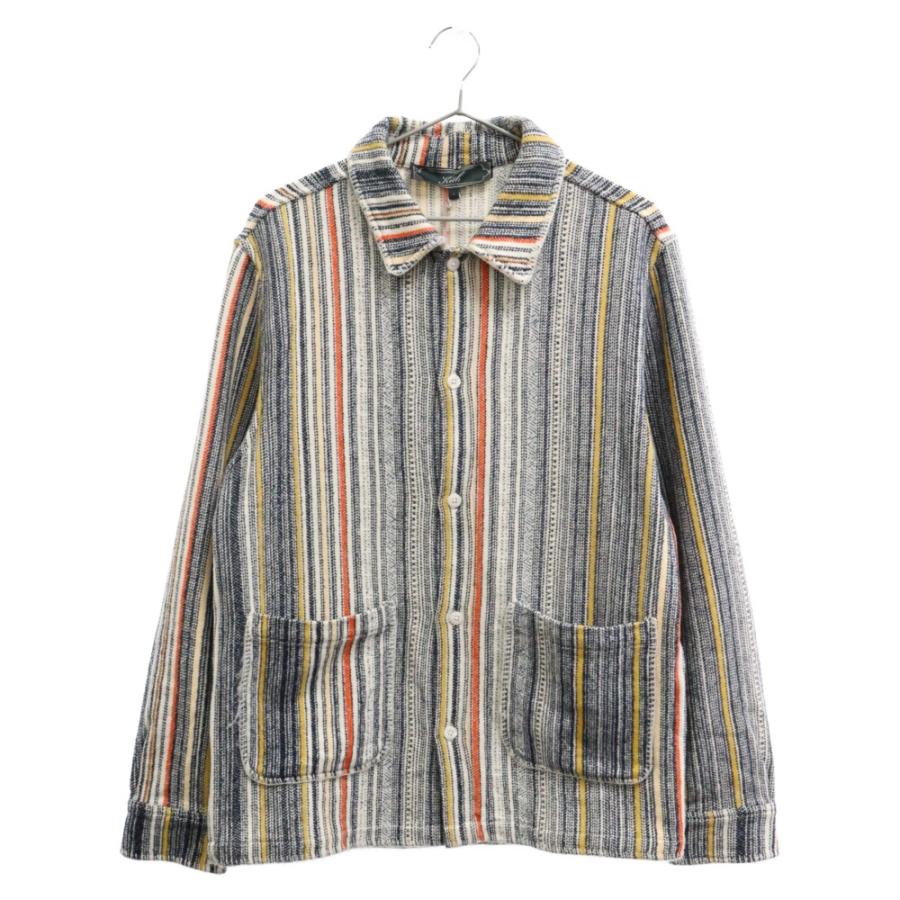 KITH キス Multi Stripe L/S Boxy Collared Overshirt マルチ  