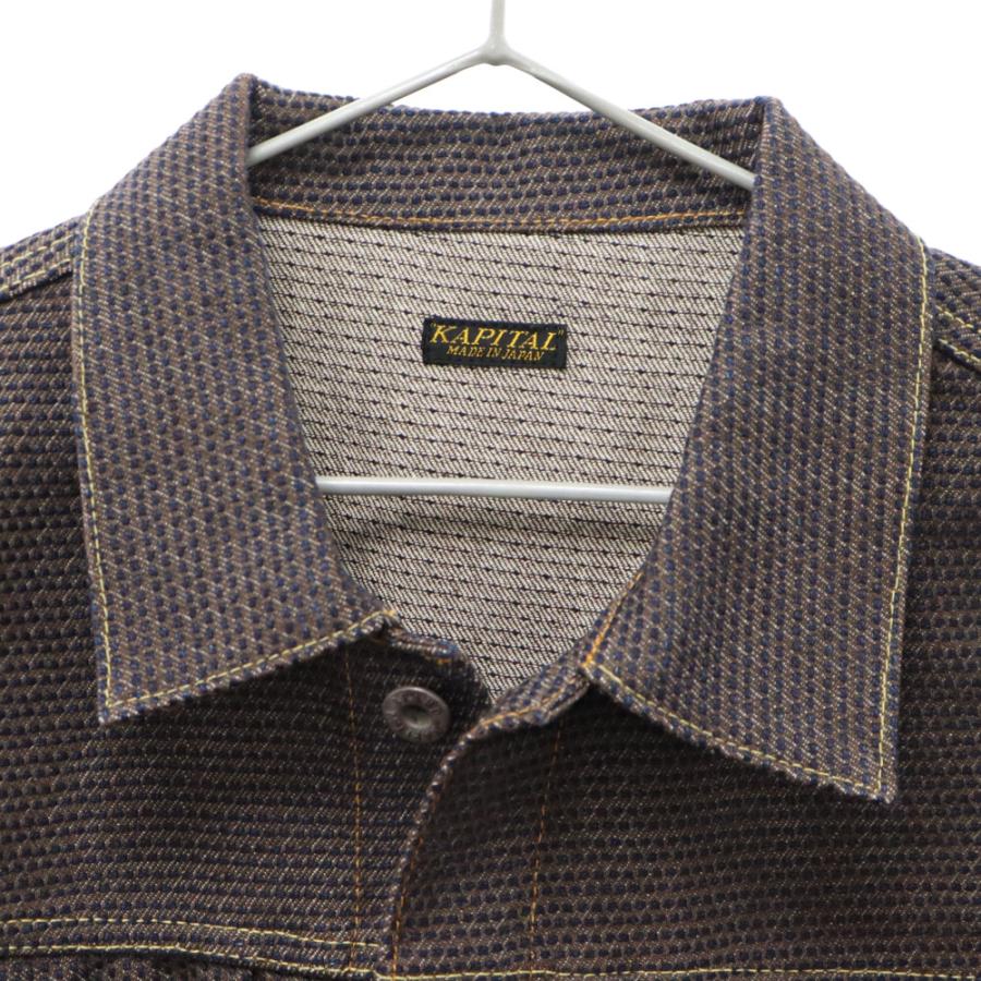 KAPITAL キャピタル CENTURY DENIM JACKET KOUNTRY 柿渋 刺し子 KAPITAL キャピタル CENTURY DENIM JACKET KOUNTRY 柿渋 刺し子