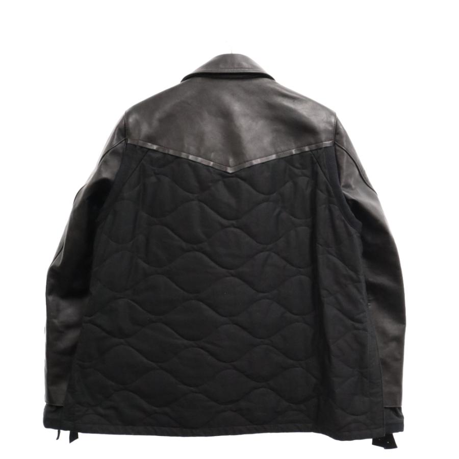 sacai サカイ 21AW レザー キルティング ドッキング sacai サカイ 21AW レザー キルティング ドッキング