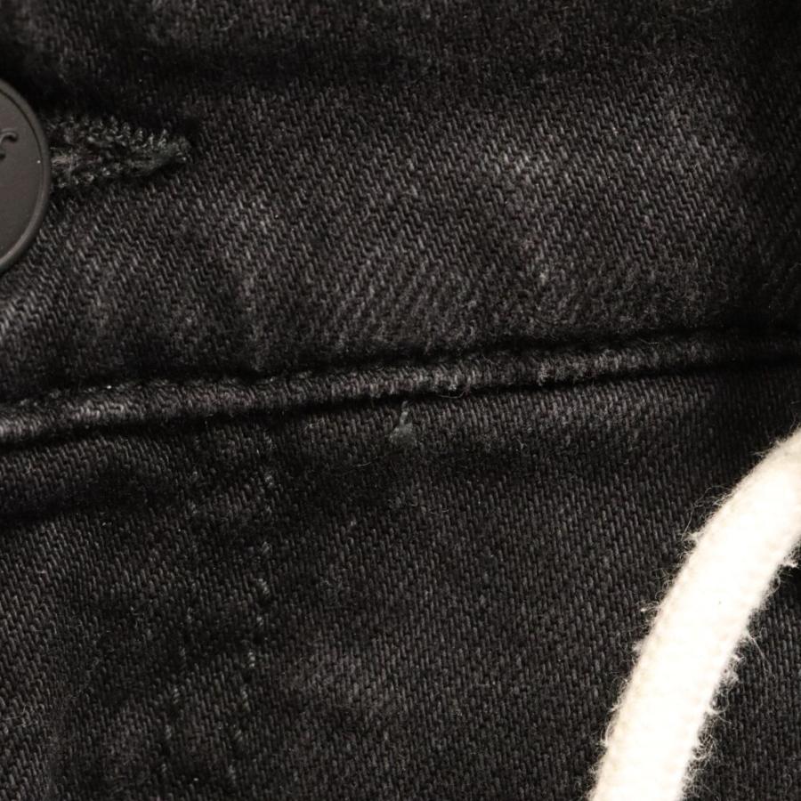 OFF-WHITE オフホワイト ストレッチ スキニーデニムパンツ ブラック