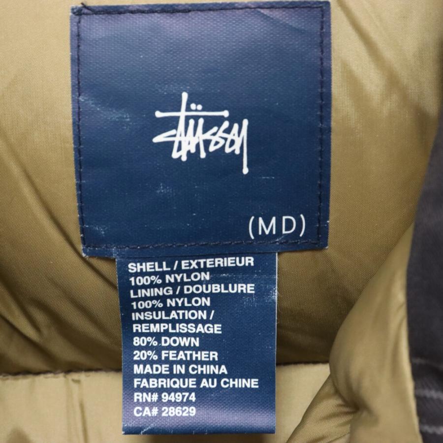 STUSSY ステューシー 90s チェックダウンジャケット 紺タグ STUSSY ステューシー 90s チェックダウンジャケット 紺タグ