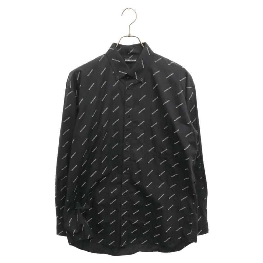 BALENCIAGA バレンシアガ 18SS All Over Logo Shirt ロゴ総柄 オーバー 