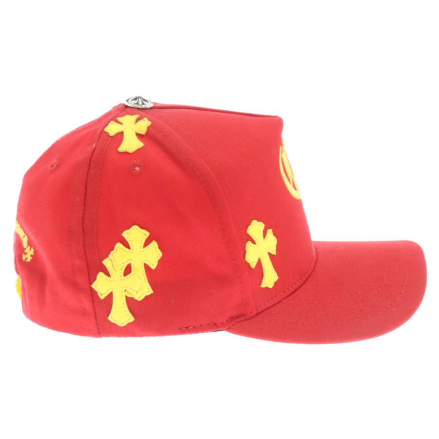 CHROME HEARTS クロムハーツ HAT 5 PANEL CAP BSBL CHERRY RED/YEL