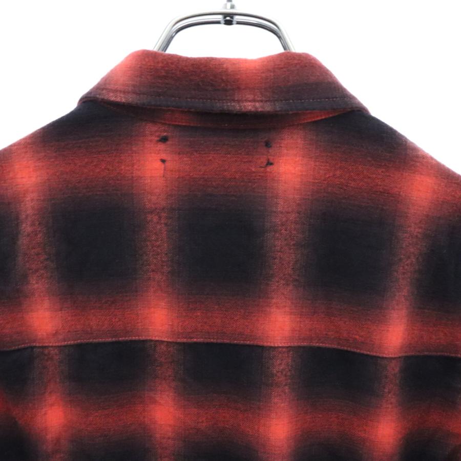 AMIRI アミリ CUT OFF FLANNEL CHECK SHIRT カットオフ ヘムフランネル 